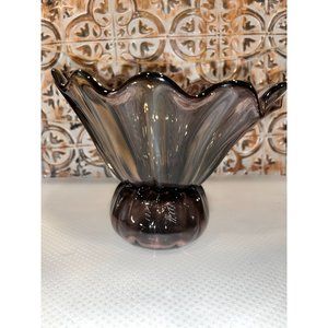 Amethyst Purple Handblown Vase Signed & Number by David Elliff